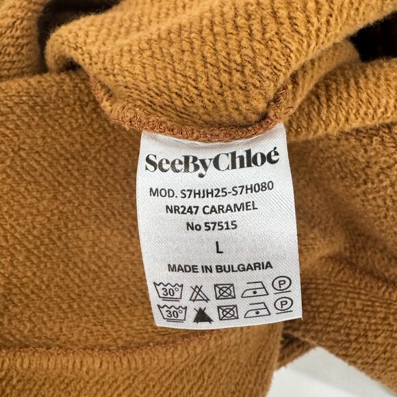 See by Chloé Rust Cape-Style Sweatshirt Top - Picture 6 of 6